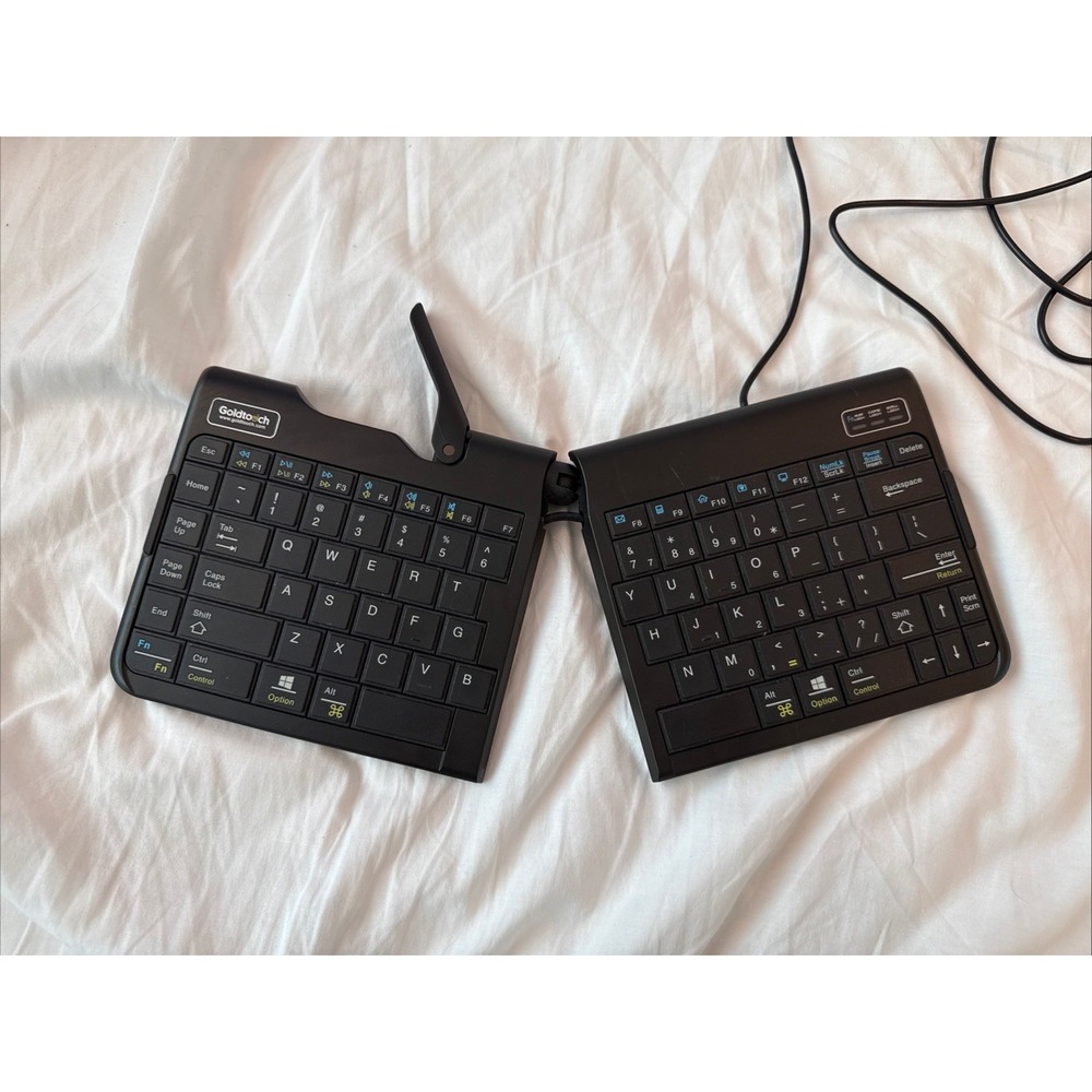 Goldtouch SK-2721 Folding USB Ergonomic Keyboard Compact Black Mac & PC